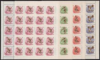 1956 Olimpia teljes ívsor (50.000) (20f hiányzó ívszél / missing margin)