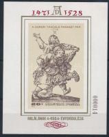 1979 Festmény (XVI.) - Albrecht Dürer vágott blokk (7.000)