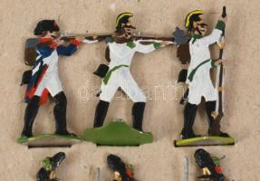 140 darabos ólomkatona gyűjtemény, kézzel festett / Zinnfiguren