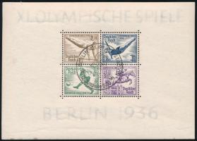Deutsches Reich 1936 Mi blokk 5-6 (Mi EUR 180,-) (foltok / spots)