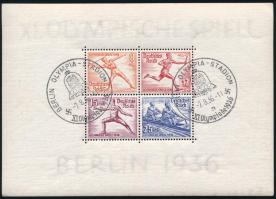 Deutsches Reich 1936 Mi blokk 5-6 (Mi EUR 180,-) (foltok / spots)