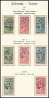 Svájc 1900 Mi 71-73 klf típusok (Mi EUR 145,-)