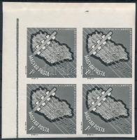 1963 Évfordulók (I.) Faluvillamosítás 1Ft ívsarki vágott 4-es tömb