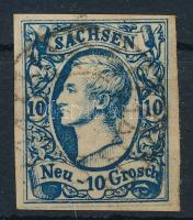 Német államok Sachsen 1856 Mi 13 (Mi EUR 300,-)