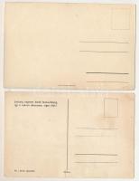 4 db MODERN magyar motívum képeslap: iskolai takarékbélyegek / 4 modern Hungarian stamp collection p...