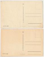 4 db MODERN magyar motívum képeslap: iskolai takarékbélyegek / 4 modern Hungarian stamp collection p...