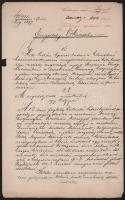 1896-1897 Hets Ödön részére szóló, Soroksár határában, a soroksári Duna bal-partján létesítendő hala...