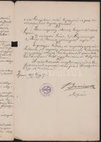1896-1897 Hets Ödön részére szóló, Soroksár határában, a soroksári Duna bal-partján létesítendő hala...