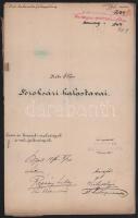 1896-1897 Hets Ödön részére szóló, Soroksár határában, a soroksári Duna bal-partján létesítendő hala...