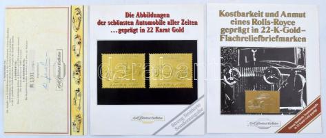 Zambia 1986. 7xklf 1,50Kw névértékű, 22 karátos aranyfóliás bélyegek, eredeti, "A 25 leghíreseb...