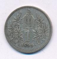 Ausztria 1899. 1K Ag "Ferenc József" T:F Austria 1899. 1 Corona Ag "Franz Joseph" C:F Krause KM#2804