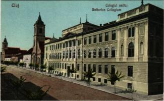 Kolozsvár, Cluj; Unitárius kollégium és templom. Ferenczi testvérek kiadása / Colegiul unitar / Unit...