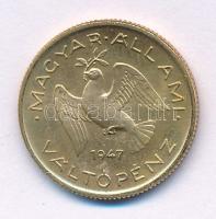 1947. 10f Cu-Al "citromsárga" Artex utánveret T:UNC,AU