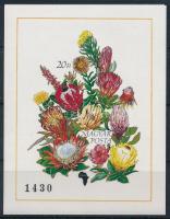 1990 Földrészek virágai I. - Afrika vágott blokk