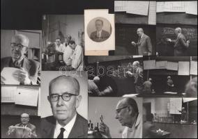 cca 1920-1966 Proszt János (1892-1968) kémikus, vegyészmérnök 17 fotója, 1 fotó felületén aláírásáva...