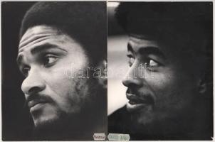 Eusébio (1942-2014) portugál, Jairzinho (1944-) brazil, és Paulo César (1949-) brazil labdarúgók fot...