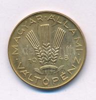 1948. 20f Cu-Al "citromsárga" Artex utánveret T:UNC,AU