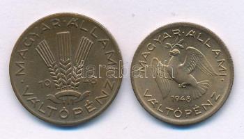 1948. 10f Al-bronz + 20f Al-bronz T:AU,XF Adamo F3, F4