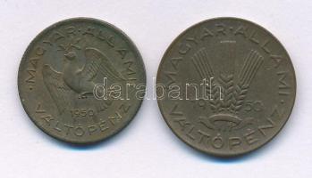 1950. 10f Al-bronz + 20f Al-bronz T:XF Adamo F3, F4