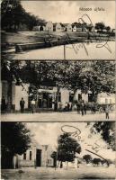 1914 Mosonújfalu, Moson-Újfalu, Neudorf bei Parndorf; látkép, utca, Traxler János üzlete. Kaufmann B...