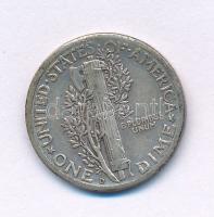 Amerikai Egyesült Államok 1944. 1d (10c) Ag "Mercury" T:VF patina
USA 1944. 1 Dime (10 Ce...