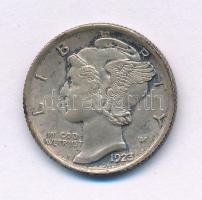 Amerikai Egyesült Államok 1923. 1d (10c) Ag "Mercury" T:XF,VF patina USA 1923. 1 Dime (10 Cents) Ag "Mercury" C:XF,VF patina Krause KM#140