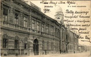 1906 Miskolc, Római katolikus érseki leánynevelde (ázott sarok / wet corner)