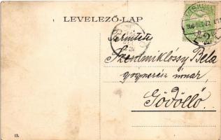 1906 Miskolc, Római katolikus érseki leánynevelde (ázott sarok / wet corner)