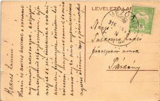 1916 Mezőörs, Esterházy kúria (?), kastély (kis szakadás / small tear)