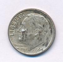 Amerikai Egyesült Államok 1964. 1d (10c) Ag "Roosevelt" T:XF patina
USA 1964. 1 Dime (10 ...