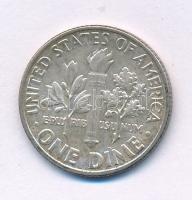 Amerikai Egyesült Államok 1964. 1d (10c) Ag "Roosevelt" T:XF patina
USA 1964. 1 Dime (10 ...