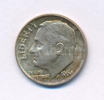 Amerikai Egyesült Államok 1964. 1d (10c) Ag "Roosevelt" T:AU patina USA 1964. 1 Dime (10 Cents) Ag "Roosevelt" C:AU patina Krause KM#195