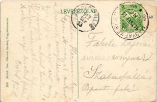 1913 Magyarkeresztúr, Sziklay kastély utca részlettel. Özv. Németh Imréné kiadása (EK)