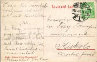 1912 Marosvásárhely, Targu Mures; Tanácsháza (városháza), Takács Márton üzlete / town hall, shop (fl...