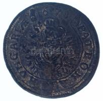 1678K-B 15kr Ag "I. Lipót" Körmöcbánya (5,16g) T:XF,VF patina, enyhén hajlott lemez
Hunga...