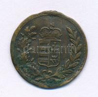 1835-1848. "V. Ferdinánd" kétoldalas sárgaréz számolóbárca (~21mm) T:VF patina, ph.
1835-...