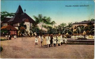 Palics, Palic; Fürdő, szökőkút / spa, fountain (fl)