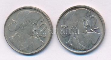 Csehszlovákia 1947-1948. 2K Cu-Ni (2xklf) T:AU,XF
Czechoslovakia 1947-1948. 2 Koruny Cu-Ni (2xdiff)...
