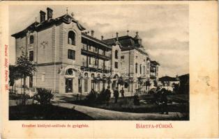 Bártfa, Bártfafürdő, Bardejovské Kúpele, Bardiov, Bardejov; Erzsébet királyné szálloda és gyógyház. ...