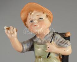 Wagner &amp; Apel Bertram cipészsegéd. Jelzett, kézzel festett, hibátlan, m: 12 cm