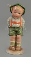 Wagner &amp; Apel Bertram kisfiú. Jelzett, kézzel festett, hibátlan, m: 11 cm