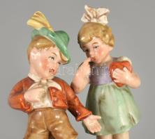 Wagner &amp; Apel Bertram szerelmesek. Jelzett, kézzel festett, hibátlan, m: 13 cm