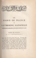 Henriot, Émile: 
De Marie de France á Katherine Mansfield. Portraits de femmes.
Paris, (1937). Lib...