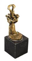 Salvador Dalí (1904-1989): A kulcs. Bronz, márvány talapzaton, jelzés nélkül, m: 17 cm /// Salvador ...
