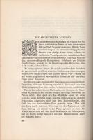 Häusler, Friedrich: 
Das Antlitz von Venedig. Mit 15 Tafeln.
Basel, 1932. Verlag und Druck von Ben...