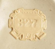 Villeroy &amp; Boch puttó figurákkal díszített phanolith váza. XIX. sz. vége, ezüstözött, jelzet...