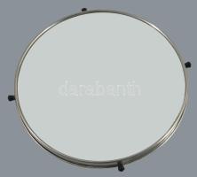 Retro forgó tortatál tükör lappal, d: 32 cm
