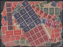 Deutsches Reich főleg inflációs összefüggések, ívdarabok; sok száz darab bélyeg, kincsesbánya lemezhibák kedvelőinek