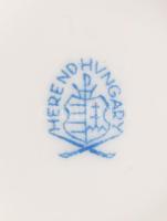 Herendi plasztikus virágmintás váza. Jelzett, hibátlan, m: 14 cm