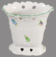 Herendi Tertia laposváza, jelzett, hibátlan, m: 12 cm